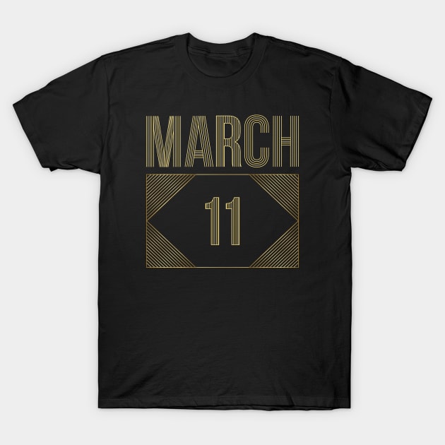 March 11 T-Shirt by AnjPrint